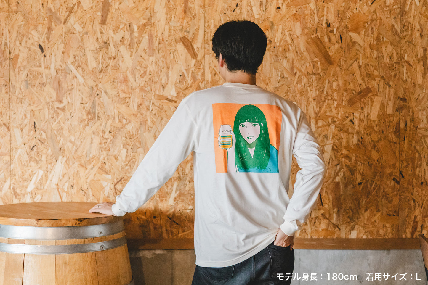 ASOBIの女の子 Tシャツ 長袖(DJ MAO F.&osagodardコラボ)