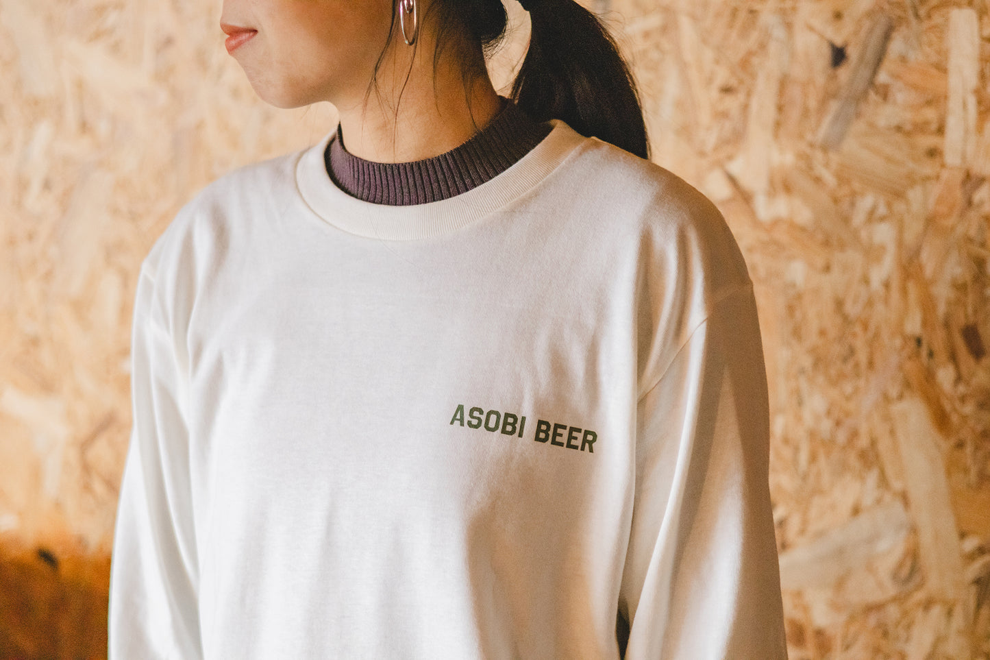 ASOBIの女の子 Tシャツ 長袖(DJ MAO F.&osagodardコラボ)