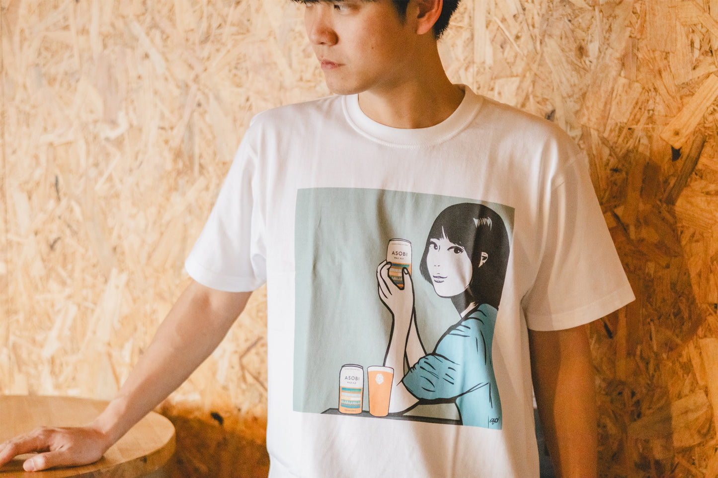 ASOBIの女の子 Tシャツ（DJ MAO F.&osagodardコラボ）