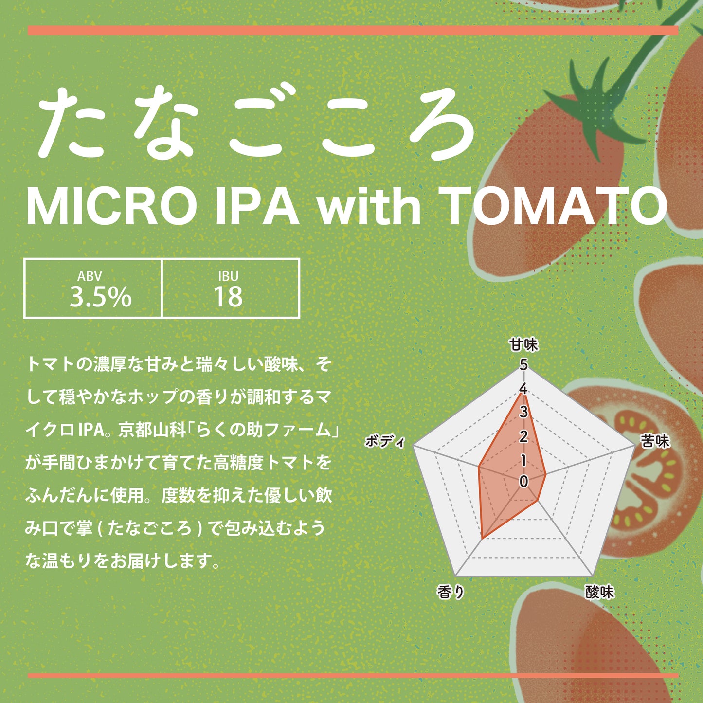 「たなごころ 」MICRO IPA with TONATO